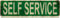 Self Service Cartello di avvertimento Self Service Novità Zona Segno Decorazione Della Parete Per Fattoria Cortile Porta D'ingresso Interno Esterno Segnale Stradale Rustico 40x10 Cm
