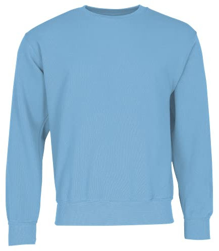 Fruit of the Loom Classic Set-In Sweat + GRATIS MyShirt Stoffbeutel, Farbe:Pastellblau + GRATIS MyShirt Stoffbeutel, Größe:S