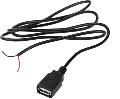 PLCPDM 30cm/1m/2m PowerSupply Cable 2Pin USB2.0 Female Wire Charger Charging Cord Extension Connectors 5V Line USB 2Pin Charging Cord