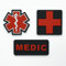 Patch Force - Sanitäterkreuz Rubber Patch für Bundeswehr, Polizei und Feuerwehr - Als Patch für taktische Rucksäcke, medizinische Taschen, Erste-Hilfe-Kits, First Aid Pouch - 5cmx5cm