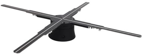 Ventilateur D'hologramme 3D, Projecteur Holographique de 50cm LED, avec 1800x586 Relosution, 586 LED, Contrôle D'application de Soutien, Carte de 8GB TF, pour Le Magasin,