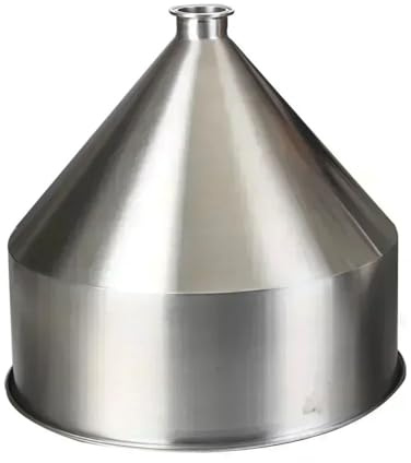 LXYTT Imbuto, 1 Pezzo in Acciaio Inox 304 addensante for Cereali Alimentari macchinari industriali for la raffinazione Imbuto Diametro 30 cm capacità 10 Litri Argento(A)