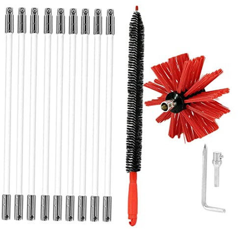 MERRYHAPY 1 Brosse de cheminée de perceuse électrique Nettoyeur de Tuyau nettoyant pour Peluches pour sèche-Linge balayette cheminée balayette cheminee sechoir Brosse à Tube intérieur
