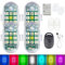 Lot de 4 Pcs lumière stroboscopique Lampe Mini Drone, LED Exterieur de sécurité à éclairage Anti-Collision Lights à visibilité à 360 degrés avec Plusieurs Options de Mode d'éclairage
