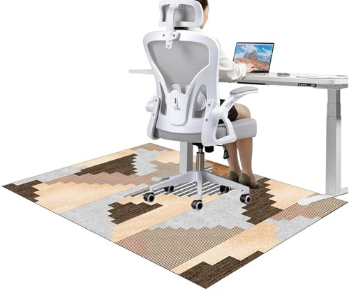 JaevKwzy Alfombrilla Protectora para Silla de Oficina, Alfombras para Sillas, Alfombra Silla Ruedas Gaming Oficina, 140 x 180 cm Alfombras Gaming Oficina Suelo, Oficina Escritorio Gamer Alfombrilla