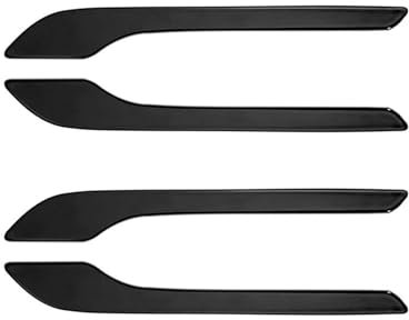 For Tesla For Model 3 Y 2021 Car Door Handle Wrap Cover Protector Stickers Decoration Accessories(Black)