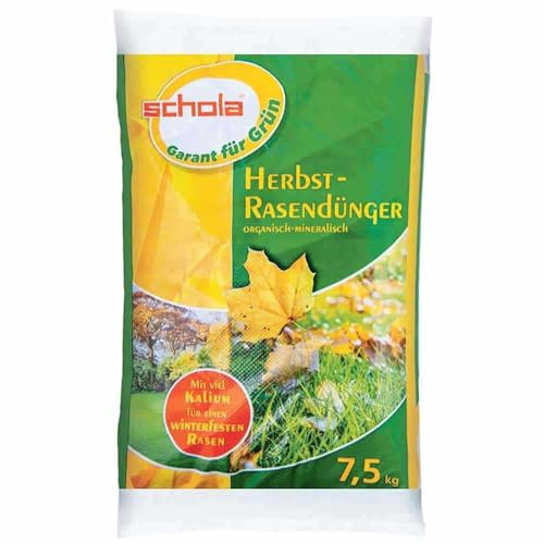 Profigreen Herbst Rasendünger 30 kg (4 x 7,5 kg-Vorteilspack) | Dünger mit optimaler Nährstoffversorgung und Unkrautvernichtung für Rasen | Herbstdünger mit Langzeitwirkung