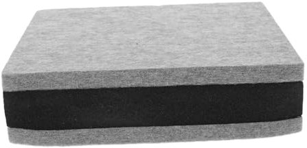 ERINGOGO Acoustic Speaker Pads 20x20x5.2cm Soundproof Foam Diffuser Stand Grey Speaker Sound Pads for Monitor Loudspeakers and Room Sound Dampening