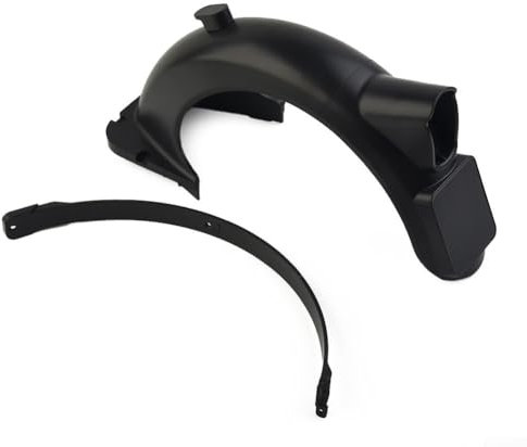 Honseadek Hinteres Schutzblech für Ninebot G30 G30D Scooter, integriertes Rücklicht, verschleißfestes Material, reduziert Schütteln (nur Schutzblech)