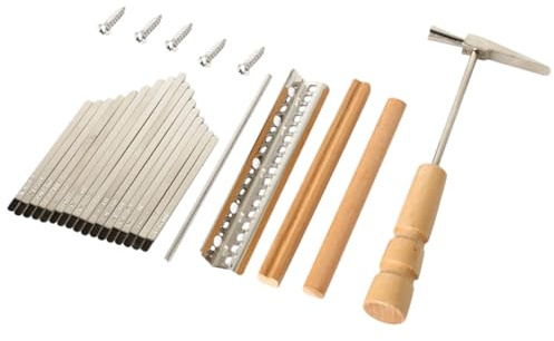 TOPBATHY Tasten Kalimba DIY Zubehör Set Langlebige Metall zungen Ersatzteile für Daumenklavier Einfache Montage für Selbstbau und Reparatur von Fingerklavieren