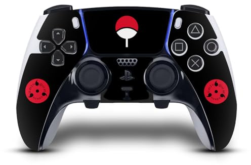 Head Case Designs sous Licence Officielle Naruto Shippuden Clan Uchiha Iconique Vinyle Autocollant De Jeu Peau Autocollant Couverture Compatible avec Sony PlayStation 5 PS5 DualSense Edge Controller
