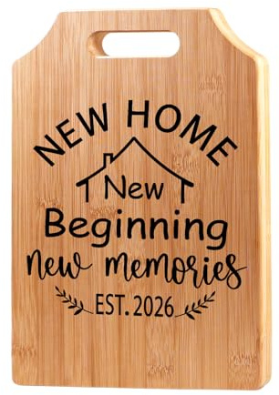 Bliceon New Home Gifts, Personalized Bamboo Chopping Board, House Warming Gifts New Home for Couple, Housewarming Gift, 2026 Kitchen Chopping Board