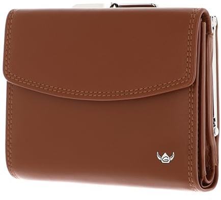 Golden Head Leder Geldbörse Polo RFID Protect Bügelbörse 2123 Cognac braun