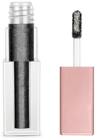 BUTBU Liquid Metallic Eyeshadow, Effektvoller-Lidschatten mit Metallischem Finish, Hochpigmentierten lidschatten, Als Halloween&Smokey Eye Look Augenstyles, Schnell Trocknend Langanhaltende(Schwarz)