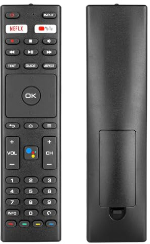 Télécommande RM-C3416 IR Compatible avec Continental Edison TV CELED43SA220B7 CEQLED55SA20B7 CEQLED55SABFB7 CEQLED58SA21BE CELED43SAFHD20B7 CEQLED43SA21B7 Contrôleur Remplacement(Pas Fonction Vocale)