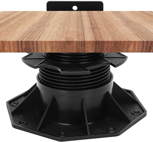 ISOISL 40x Stelzlager Höhenverstellbar, Terrassenlager Stellfüße 60-140 mm, Tragfähigkeit Stark, Stelzlager für Terrassenplatten, Holz, WPC, Stein, Beton