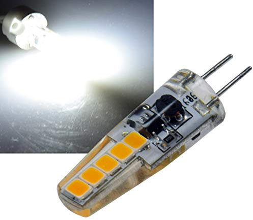 ChiliTec LED Stiftsockellampe G4 Ersatzlampe für 20W Halogen 4200k 220lm 300° 12V 2Watt Silikon W2 Nicht dimmbar Licht Neutralweiß