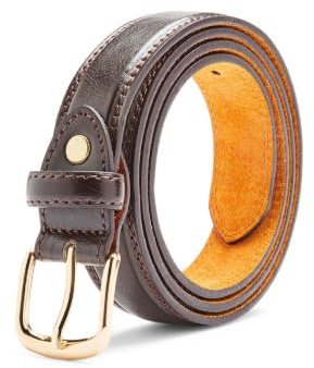 Chums Mens Leather Belt Casual 1 Inch Fashion Trouser Belt