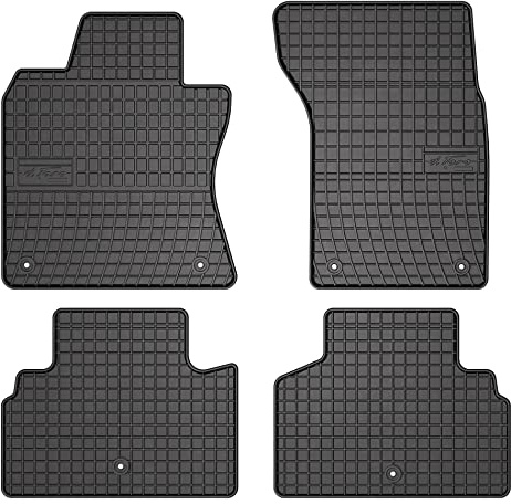 FROGUM 547716 Fußmatten Set Gummimatten Vorne und Hinten schwarz