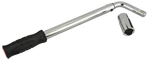 cartrend Drehmomentschlüssel, Einstellbar bis maximal 200 Nm, mit Stecknüssen 17/19 mm