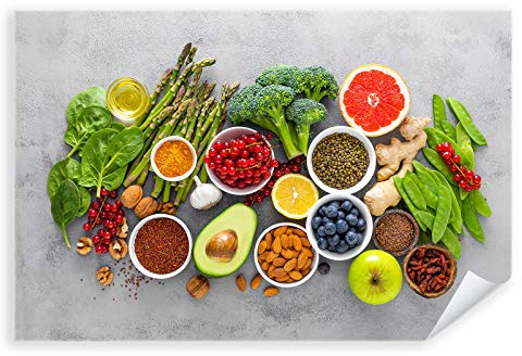 Postereck - 2967 - Gemüse, Obst Gesund Ernährung Vegan Küche Kochen - Wandposter Fotoposter Bilder Wandbild Wandbilder - Poster - 3:2-30,0 cm x 20,0 cm