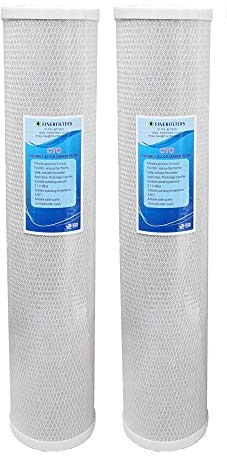 20 x 4.5 Jumbo Carbon Block Water Filter by Finerfilters (2 Pack)