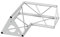 Decotruss Dekorative Traversenbeleuchtung, rechts, 90 Grad, 2-Wege