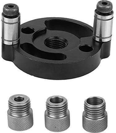 Bohrerführung, Holzbearbeitung Bohrlochsuche mit geradem Loch und 6/8/10MM Dreizentrige selbstzentrierende runde Pinnwand Holzbearbeitungswerkzeuge passen nach Hause, Holzbearbeitung DIY