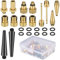 24pcs Bicicletta Adattatore per Valvola,Adattatore per Pompa Bici per Pneumatici,SV AV DV Valvola Adattatore Set,Gonfiaggio Bici Compressore Convertitore Ciclismo Accessori per Pompe da Bicicletta