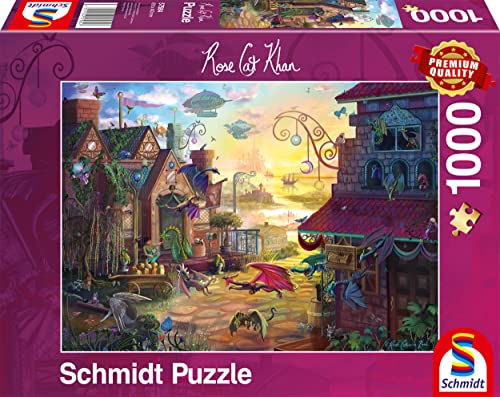 Schmidt Spiele 57584 Rose Cat Khan, Drachenpost, 1000 Teile Puzzle