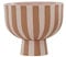 OYOY Toppu Bowl – Braune Steingut-Schale in Caramel/Rose, Ø15 x H13 cm