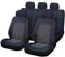 Set Coprisedili Auto Universali 11 Pezzi Anteriori e Posteriori, Tessuto Lavabile, Antiscivolo Elasticizzato Trapuntato in Poliestere, Cerniere Sedili -OFFICINE MILANO