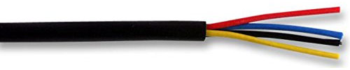 4 CORE Cavo Allarme Nero 100M, Multicored, Cavo/Filo Qty X 1