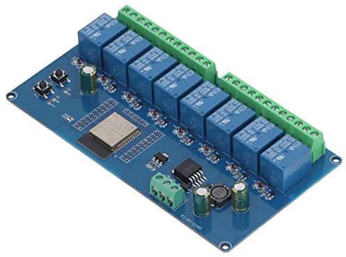 DC5-30V 8-Kanal-Relaismodul Programmierbares WiFi-BLE-Entwicklungsboard 8-Kanal-Relais für Sekundärentwicklungsboard Lernen von Smart Home Wireless Control