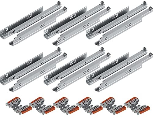 Blum Tandem plus Blumotion Vollauszug 560H, 600mm mit Kupplung für 6 Schubladen