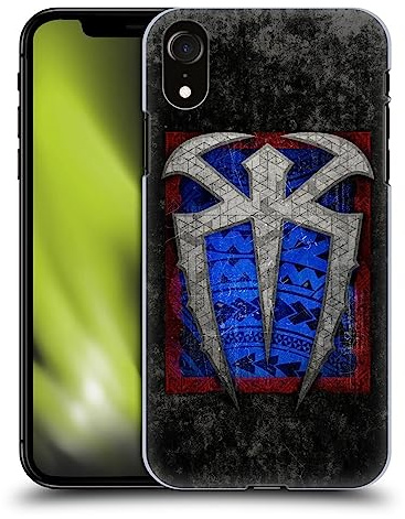 Head Case Designs Offizielle WWE Logo Im Used Look Roman Reigns Harte Rueckseiten Handyhülle Hülle Huelle kompatibel mit Apple iPhone XR