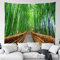 CHENGOR Bambuswald Weg Tapisserie Zen Room Decor Wandbehang Tapisserie Wohnzimmer Schlafzimmer Schlafsaal Hintergrund 200 x 150 cm