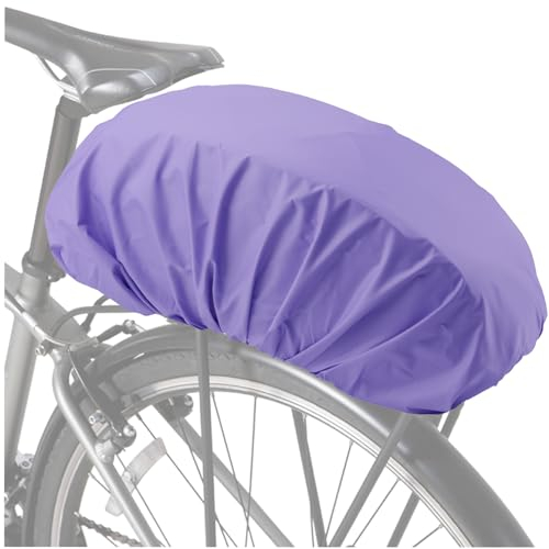 VAOLOAV 5L to 20L Regenschutz für Fahrradkorb Regenschutz Lila Fahrradkorb Regenschutz Abdeckung Überzug für Fahrradkorb Wasserabweisend Farradtasche Bikebasket Regenhaube Lila