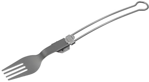 Fox Outdoor Forchetta pieghevole, titanio