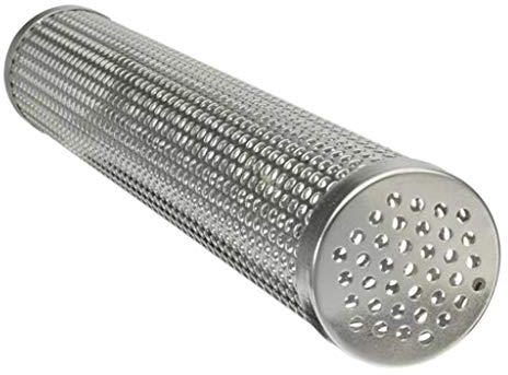 Tube de fumoir en acier inoxydable perforé pour barbecue - Gadget chaud et froid - Tube rond pour barbecue