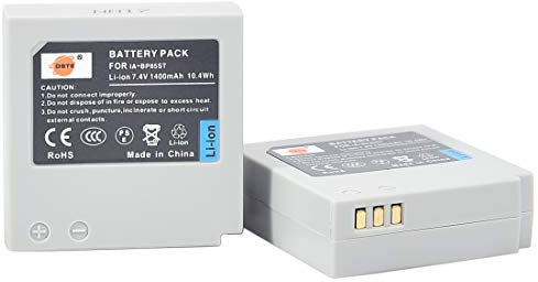 DSTE 2PCS IA-BP85ST Batterie Compatible avec Samsung VP-MX20 VP-MX25 HMX-H100 HMX-H104 HMX-H105 HMX-H106 SC-HMX10