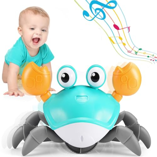 Adeokay Crabe Qui Marche Bebe, Jouet Bebe 1 2 an Cadeau Pâques Enfant 1 2 Ans Jouet Enfant 1 2 Ans Garcon Fille Jouets D'éveil Musicaux Jeu Jouet Bebe 3-6-12 Mois Idée Cadeau Bébé Linkimals