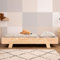 smartwood Kinderbett Puzzle 90x180 mit Lattenrost - Montessori einzelbett für Jungen und Mädchen - Holzbett mit Lattenrost für Teenager - Naturholz - 90x180cm