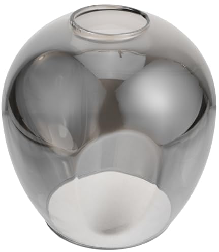 Glas Lampenschirm Hängelampe Ersatz Für Pendelleuchten Eleganter Minimalistischer Lampenschirm Mit Konkaver Textur Für Wohnraumdekoration in Grau