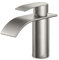 FORIOUS Grifo de baño, grifo de lavabo de acero inoxidable con altura de caño 80 mm, monomando para agua fría y caliente en el baño, ahorro de agua, ahorro de energía