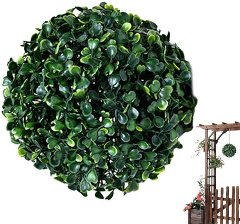 gifyym Künstliche Buchsbaum-Formschnittkugel | Kunstpflanze Formschnittkugel – künstliche Formschnittkugeln, Tischdekoration für drinnen und draußen, Heimdekoration, einfache Wartung