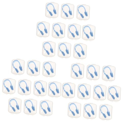 PAMINGONO 30pezzi Naso Clip Protezione Creativa per Nuotatori Accessori Impermeabili per Apprendimento Nuoto Design Ergonomico e Confortevole