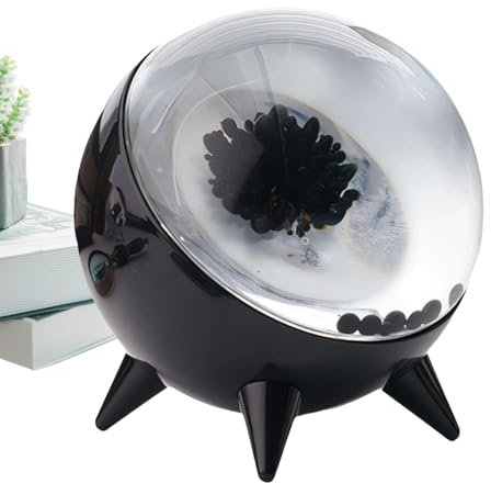 Generico PN8RE4RHGJ6A0G9IL - Ferrofluid Creative Speaker with Ferrofluid Lamp Display - USB Type-C Charging Cable - Black with RGB Lights