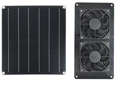 Ventilateur d'échappement solaire avec puissance de 20 W pour la circulation de l'air dans les espaces extérieurs comme les poulaillers et les serres