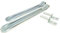 HGW 2 * Anhänger Klappenscharnier mit Anschraub-Bolzen/Bordwandscharnier-Set für Pkw Anhänger (540 mm)